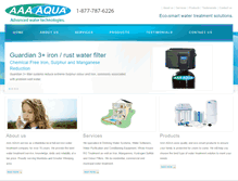 Tablet Screenshot of aaa-aqua.com